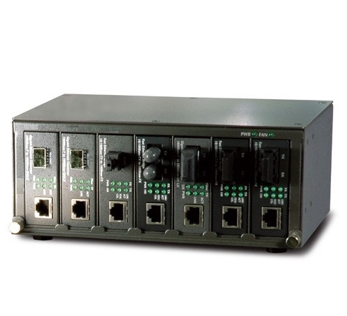 Data Connect RM7-EEMC 7-Slot Ethernet Extender Media Converter Chassis